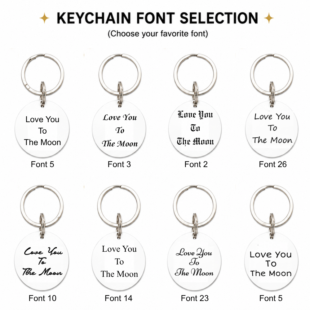 Personalized Double-Sided Message Keychain
