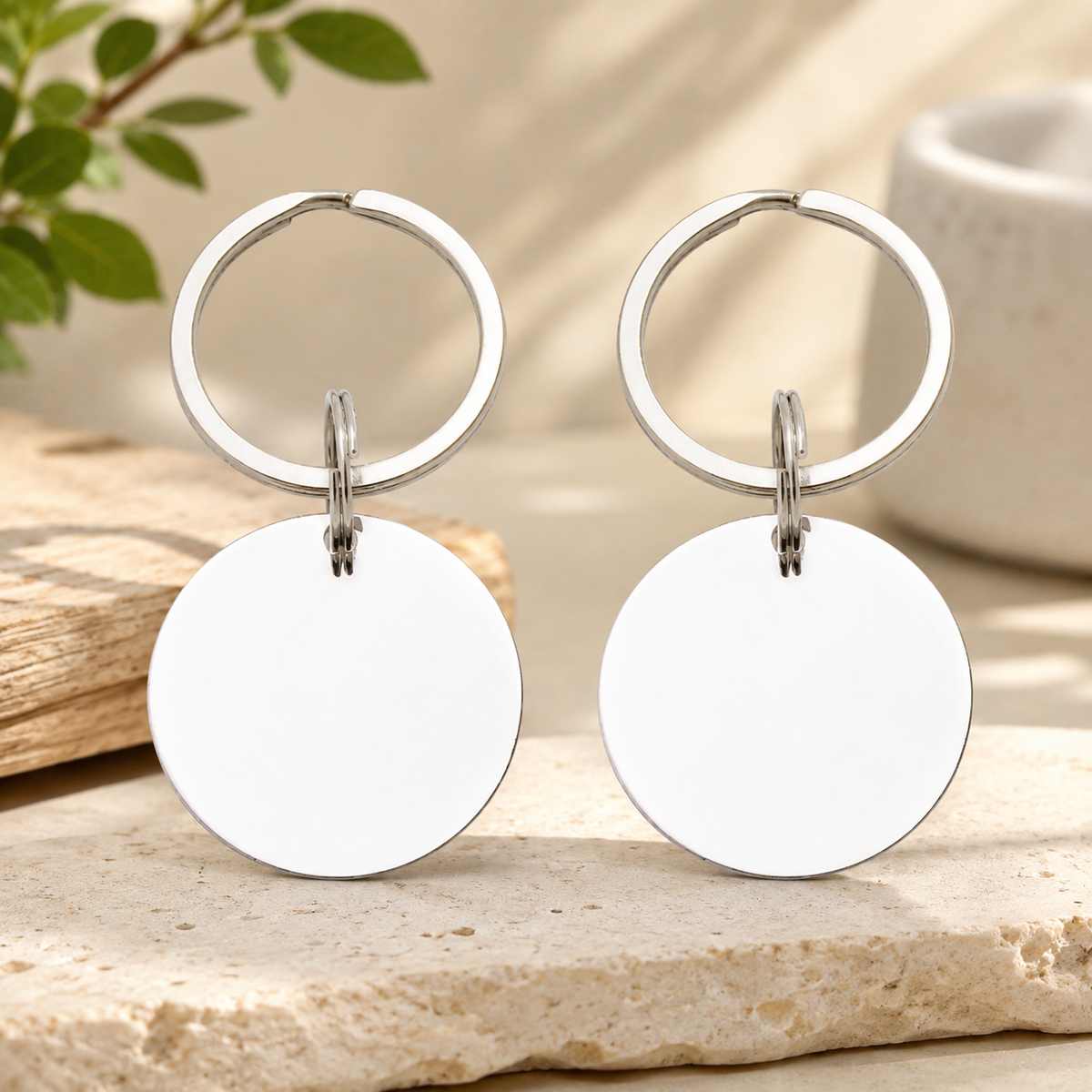 Personalized Double-Sided Message Keychain