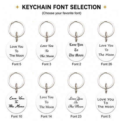 Personalized Double-Sided Message Keychain
